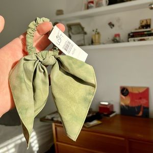 Loft Soft Green Tie-Dye Scarf Scrunchie